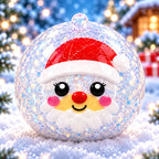 Santa-inspired squishy with red details and a glittery finish. My Squishy UK
