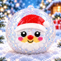 Santa-inspired squishy with red details and a glittery finish. My Squishy UK