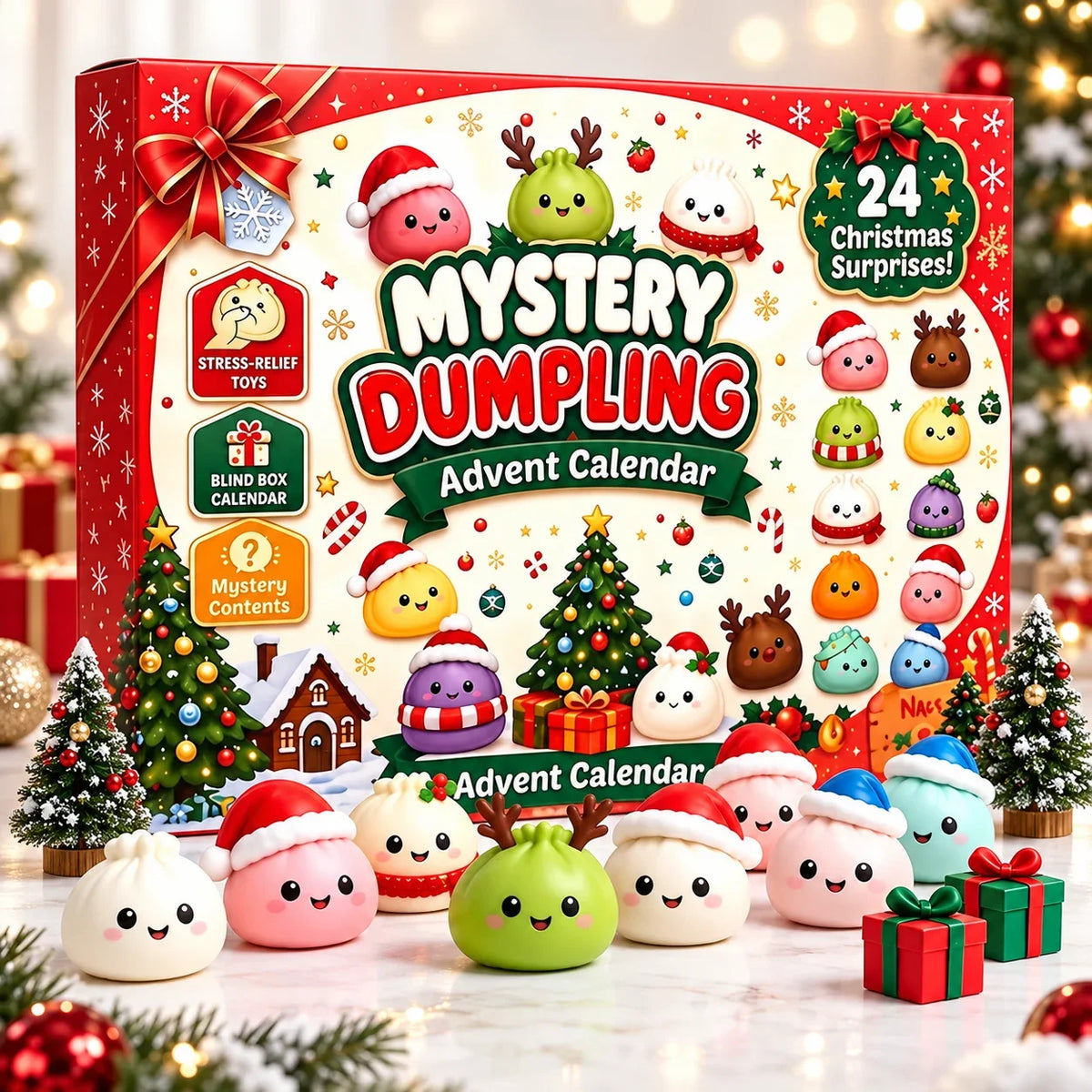 Dumpling Squishy Advent Calendar 2026 – 24 Surprises