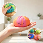Rainbow Dumpling Squishy Set – 4 Super Soft Slow-Rising Kawaii Sensory Toys