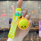 Kawaii Dumpling Keychain – Cute Silicone Bao Bun Pendant