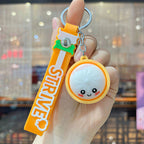 Kawaii Dumpling Keychain – Cute Silicone Bao Bun Pendant