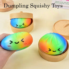 Rainbow Squishy Dumpling – Super Soft Slow Rising Kawaii Stress Relief Toy