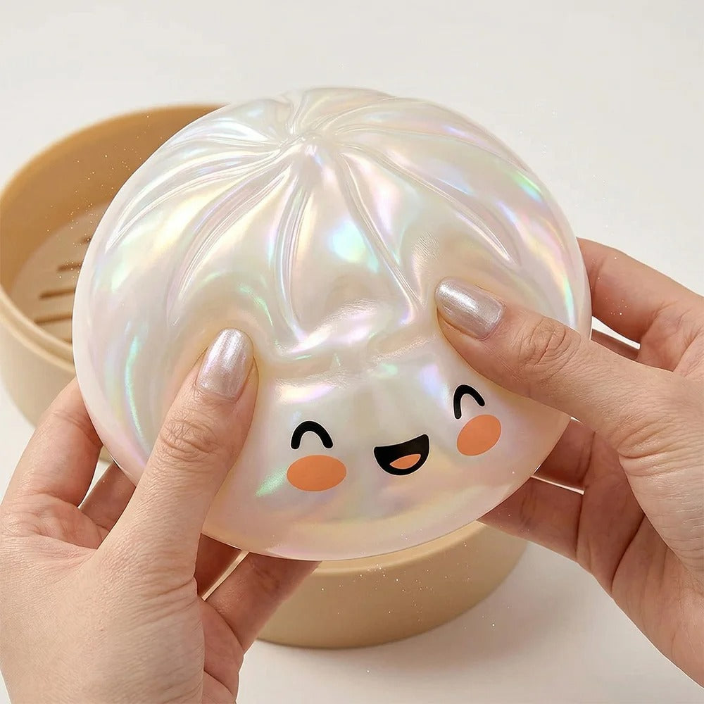 Glitter Dumpling Squishy – Super Soft Slow-Rising Kawaii Sensory Toy