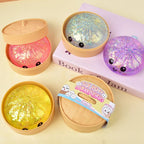 Mini Glitter Dumpling Squishy – Kawaii Steam Bun Stress Relief Toy