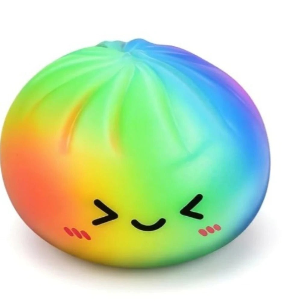Rainbow Squishy Dumpling – Super Soft Slow Rising Kawaii Stress Relief Toy