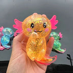 Glitter Axolotl Squishy Toy – Super Soft Kawaii Stress Relief Sensory Toy