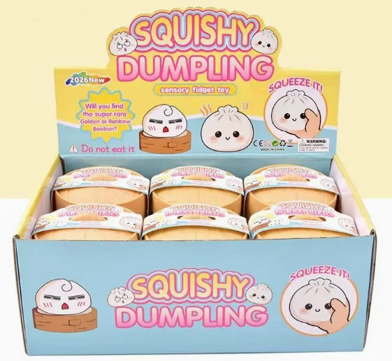 Squishy Dumpling Blind Box Set – 12 Cute Kawaii Slow-Rising Squishies