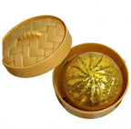 Glitter Dumpling Squishy Blind Box – 12 Cute Random Colours with Bamboo Steamer